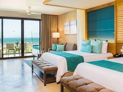 Preferred Club Junior Suite Ocean View Two Queen Beds