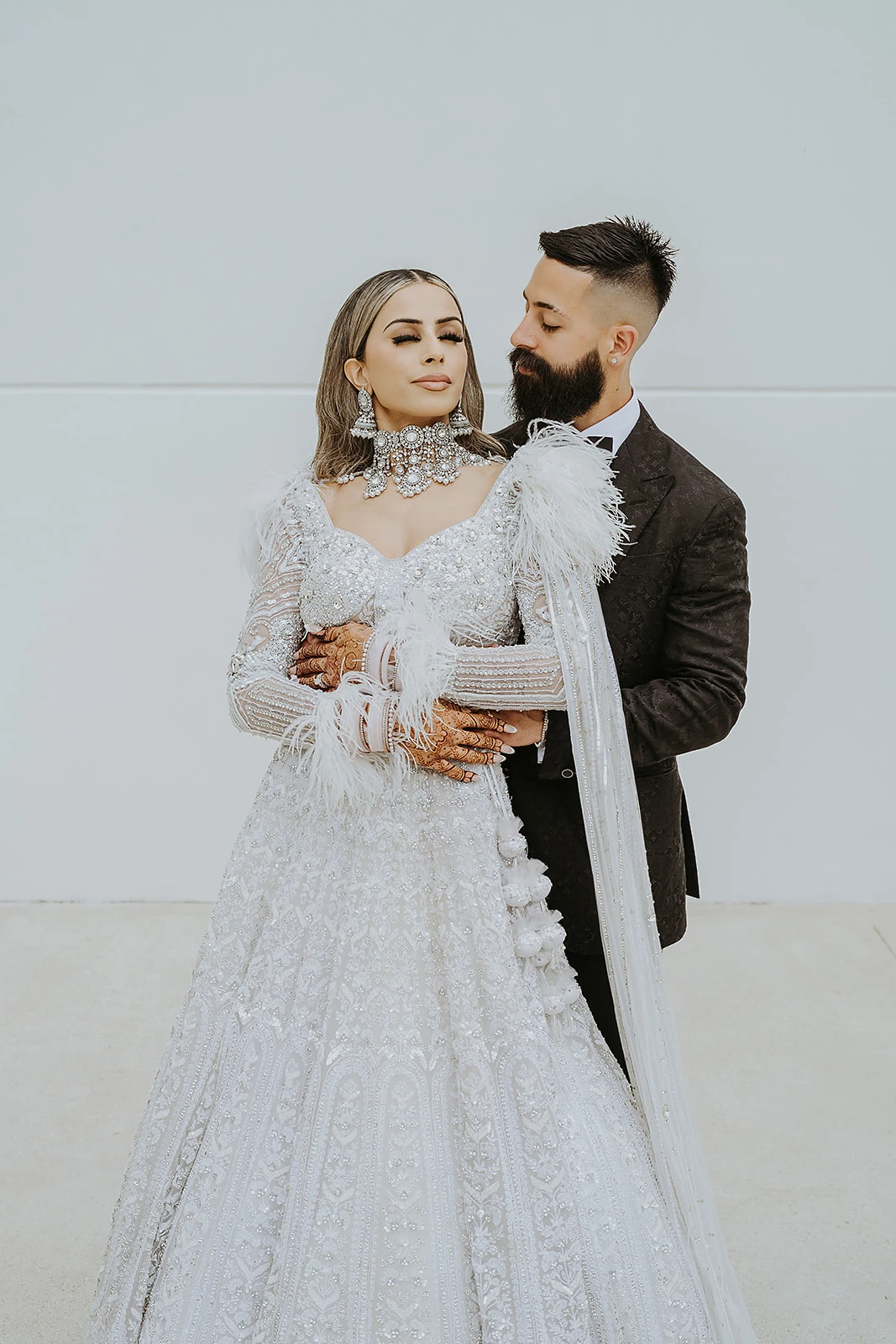 A quiet moment on a wedding day